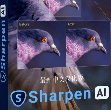 Topaz Sharpen AI V3.1.2汉化版PS人工智能聚焦防抖清晰锐化插件